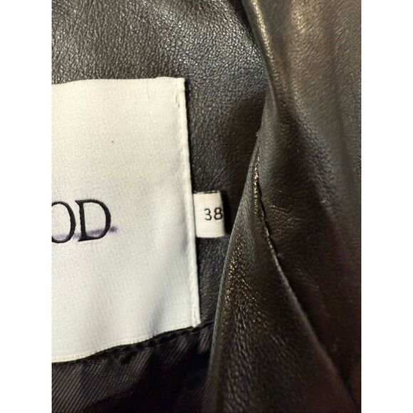 New Terra Leather Coat in Black Deadwood Size US 6 - Picture 10 of 12